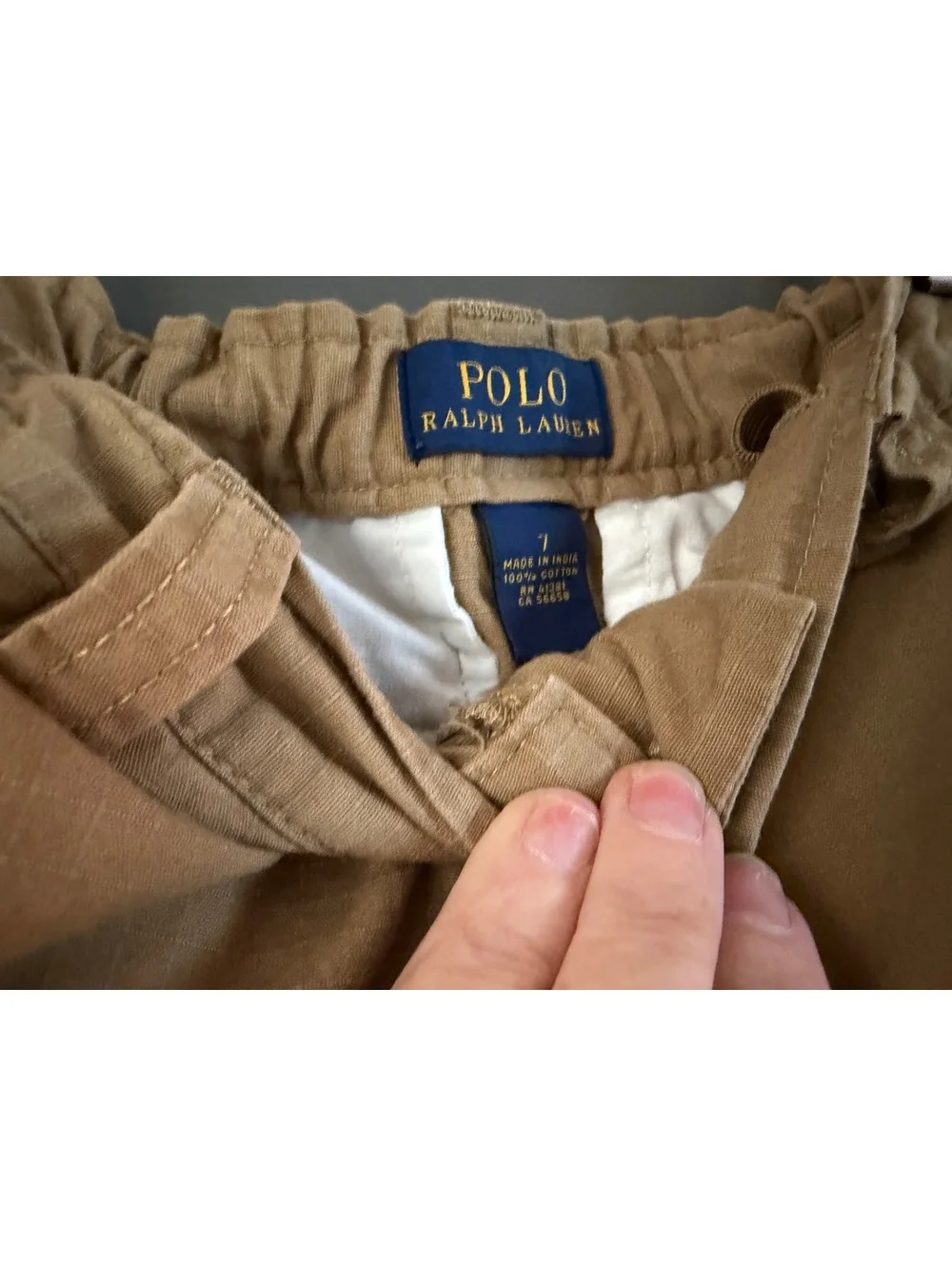 Polo Ralph Lauren boys Khaki Cargo Shorts Size 7